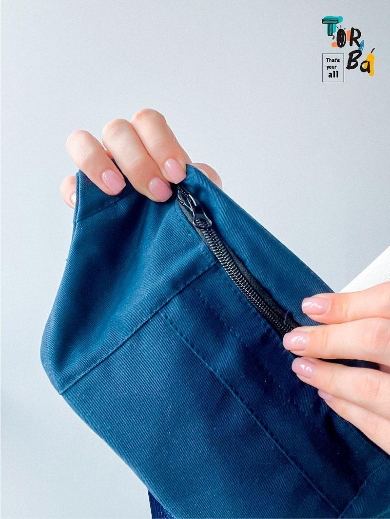 Бананка темно-синяя без печати Размер: 24/40cм х 20см