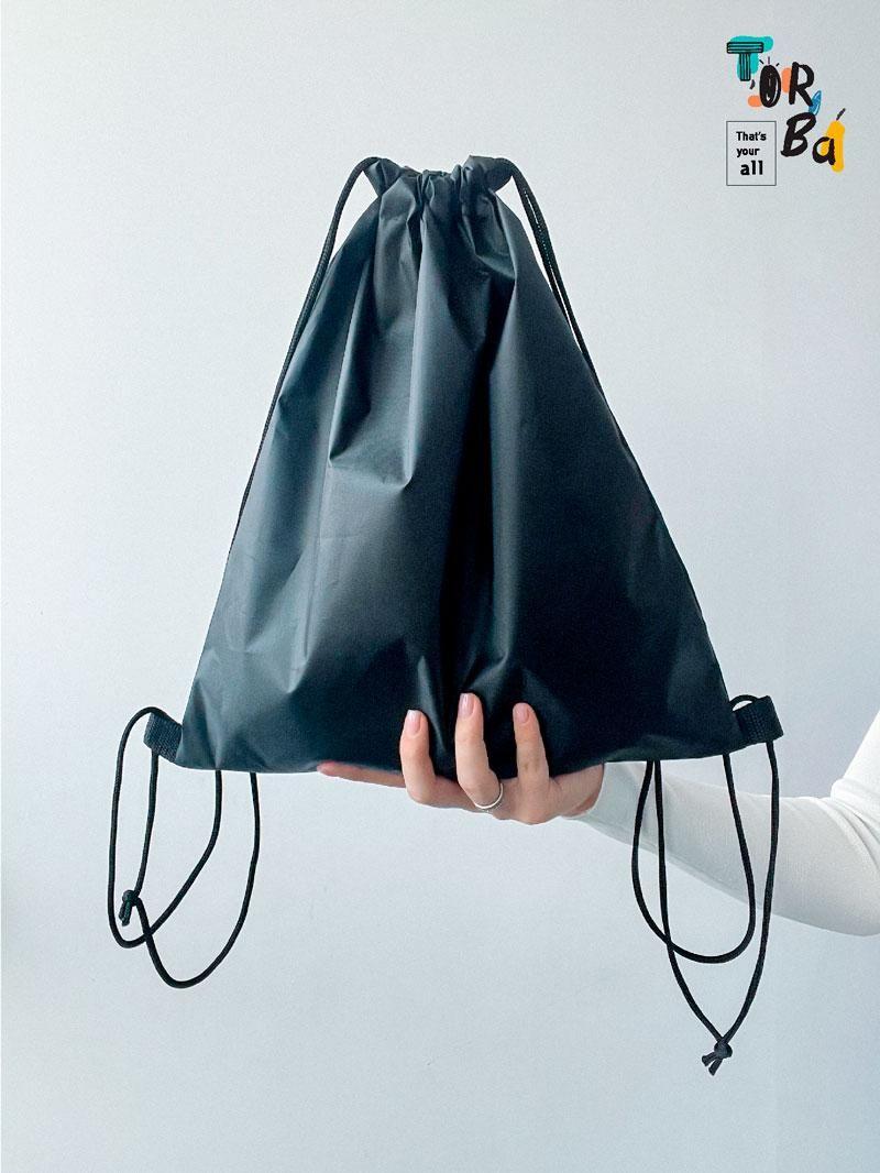 Стандартный нейлоновый рюкзачок для смены без печати Размер: 35см х 40см