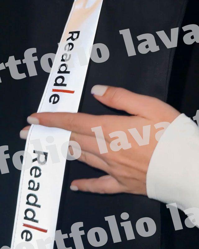 Сумка шопер чорна з довгими сірими ручками з cтрічки - еко торба без дна, пласка, стильна, для покупок, на плече без друку, розмір: 38см х 42см