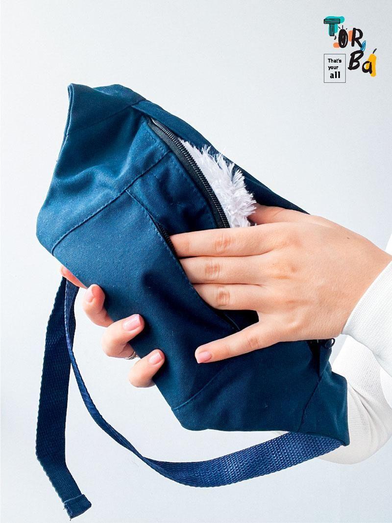 Бананка темно-синяя без печати Размер: 24/40cм х 20см