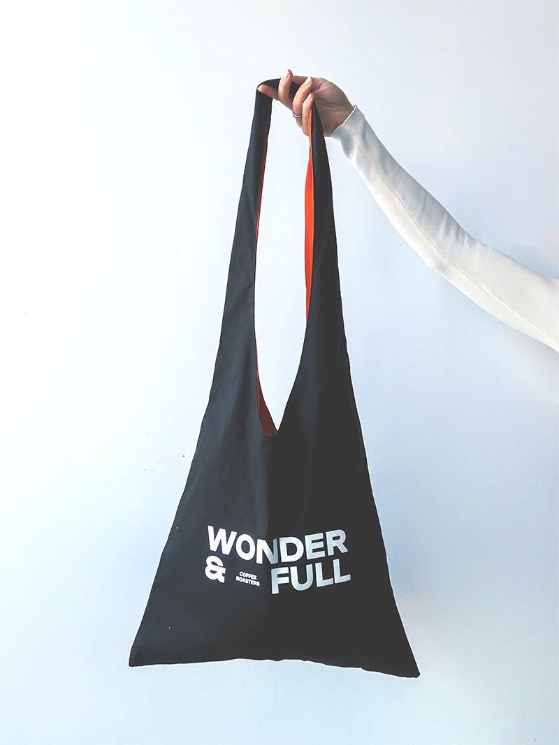 Сумка-хобо с контрастной подкладкой, без печати, размер: 43см х 92см