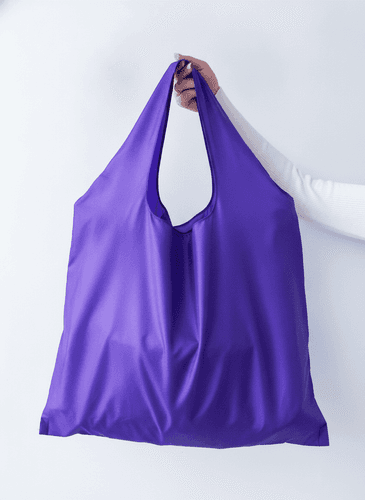 Purple Nylon Reusable Tote