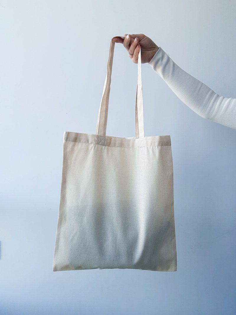 Однотонные экошоперы из бязи с ручками разных цветов - стильные хлопчатобумажные сумки для покупок, города и брендирования размер: 35см × 40см