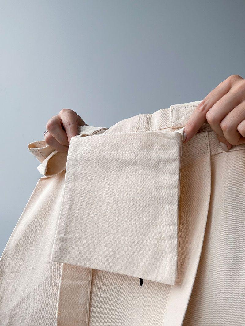 Бежева шопер-сумка з саржі - універсальна екосумка з натуральної тканини для покупок і щоденного використання без друку розмір: 45см х 35см х 20см