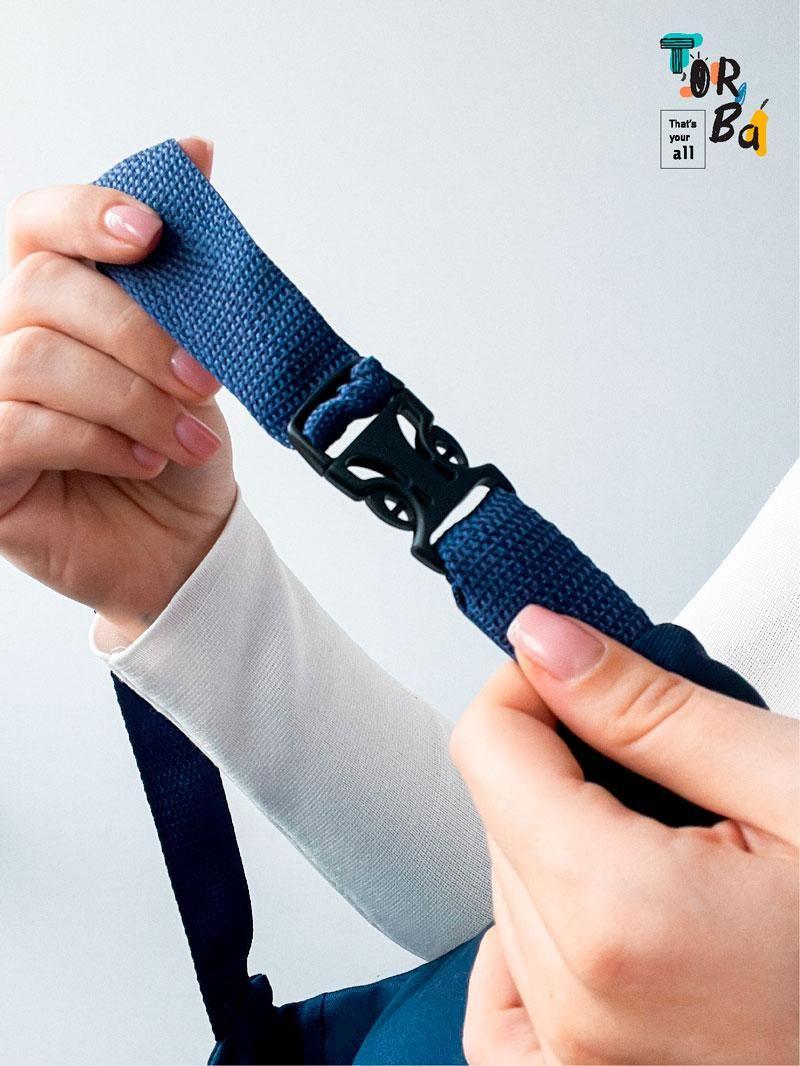 Бананка темно-синяя без печати Размер: 24/40cм х 20см