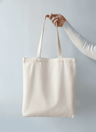 Light Beige Twill Eco Tote Bag