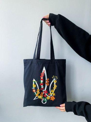 Cotton Tote Bag with Trident