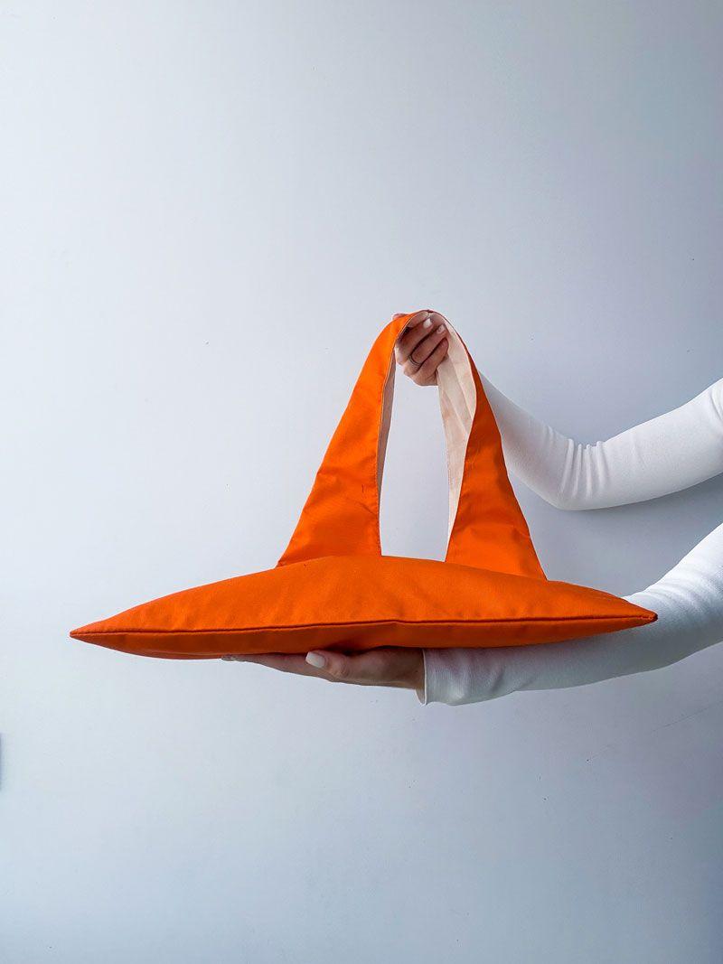 Сумка-пакет із саржі з довгою моно-ручкою - стильна еко-сумка з щільної бавовни для покупок, пляжу та щоденного використання без друку розмір: 43см х 92см