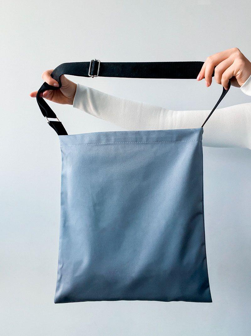 Шопер лаваста сіра з регульованою ручкою (Послуги)