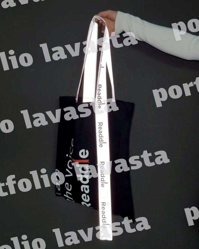 Сумка шопер чорна з довгими сірими ручками з cтрічки - еко торба без дна, пласка, стильна, для покупок, на плече без друку, розмір: 38см х 42см