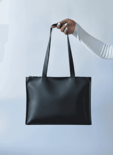 Spunbond Nonwoven Tote with Patterned Handles