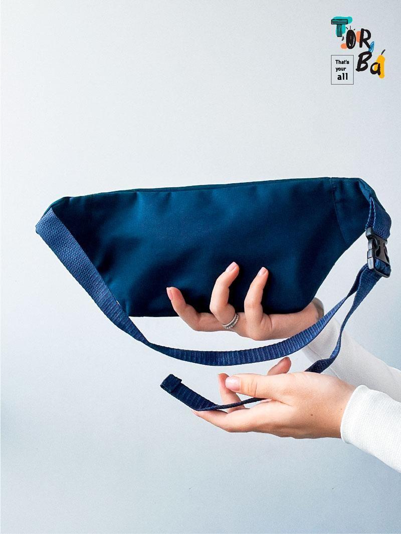 Бананка темно-синяя без печати Размер: 24/40cм х 20см