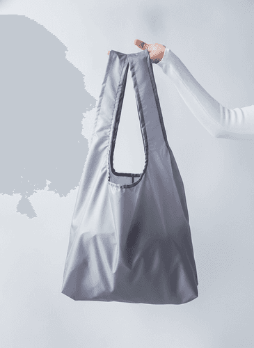 Gray Lightweight Durable Tote Bag with Wide Handles
