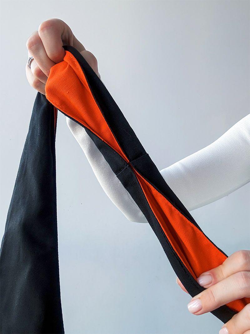 Сумка-хобо с контрастной подкладкой, без печати, размер: 43см х 92см