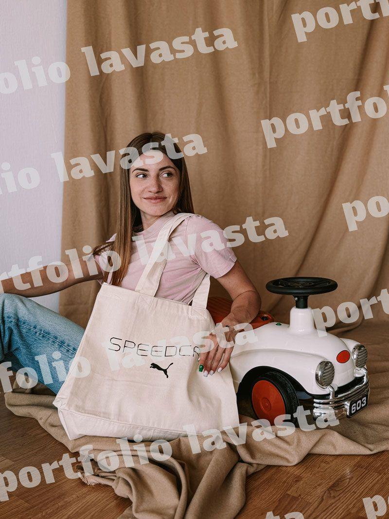 Бежева шопер-сумка з саржі - універсальна екосумка з натуральної тканини для покупок і щоденного використання без друку розмір: 45см х 35см х 20см